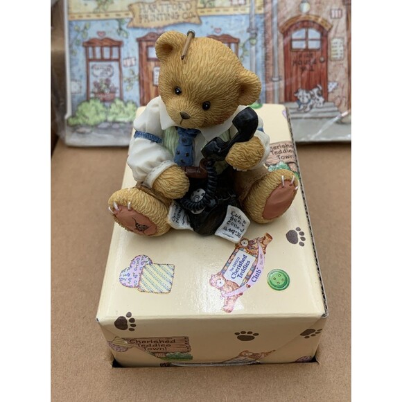 Cherished Teddies 1995 Membership Set with R. Harrison Hartford - Picture 2 of 10